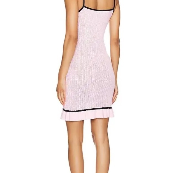 MAJORELE Alessie Mini Dress in Light Baby Pink - Picture 2 of 10